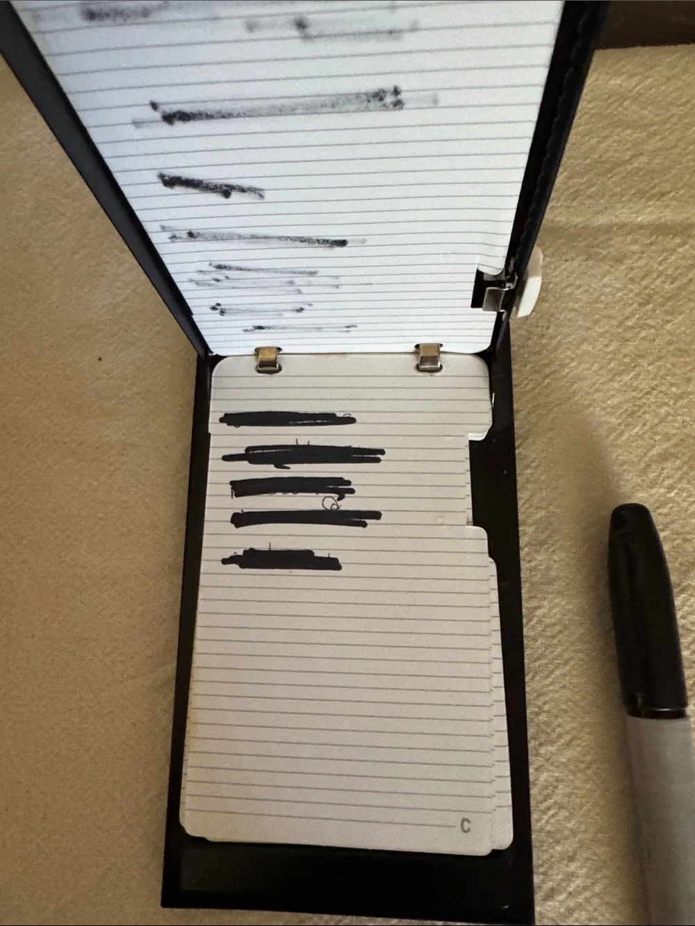Rolodex Black Desktop Index Organizer - Alphabetical Card File